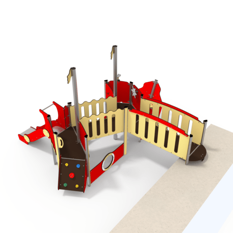  Vaikų žaidimo aikštelės kompleksas, kolekcija 'Piratų laivas / MBG-1189_CI 09-2002-Q03'