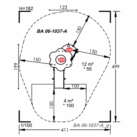 Vaikų žaidimų aikštelių įranga Baby linija – mažiesiems 'MBG-2078_BA 06-1037-A15'