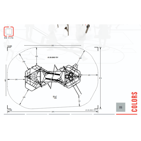  Vaikų žaidimo aikštelės kompleksas, kolekcija 'Giga / MBG-1292_GI 28-2002-T01'