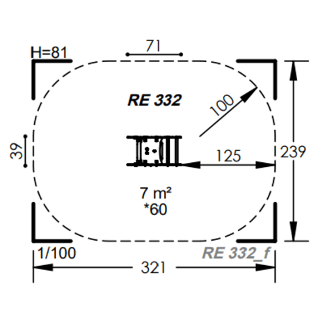 Spyruokliukas vaikų žaidimų aikštelėms 'MBG-1127_RE 332-12'