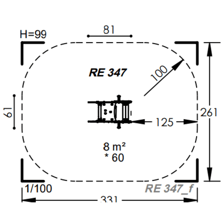 Spyruokliukas vaikų žaidimų aikštelėms 'MBG-1143_RE 347-12'