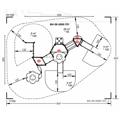 Vaikų žaidimų aikštelių įranga Baby linija – mažiesiems 'MBG-2126_BA 06-3006-T01'