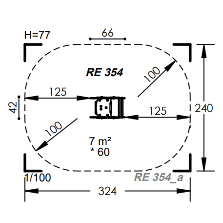 Spyruokliukas vaikų žaidimų aikštelėms 'MBG-1150_RE 354-15'