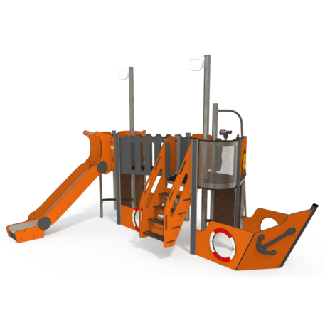  Vaikų žaidimo aikštelės kompleksas, kolekcija 'Piratų laivas / MBG-1205_CI 12-2002-Q98'