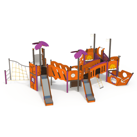  Vaikų žaidimo aikštelės kompleksas, kolekcija 'Piratų laivas / MBG-1215_CI 12-4001-T03'