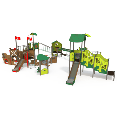  Vaikų žaidimo aikštelės kompleksas, kolekcija 'Piratų laivas / MBG-1224_CI 12-7001-T04'