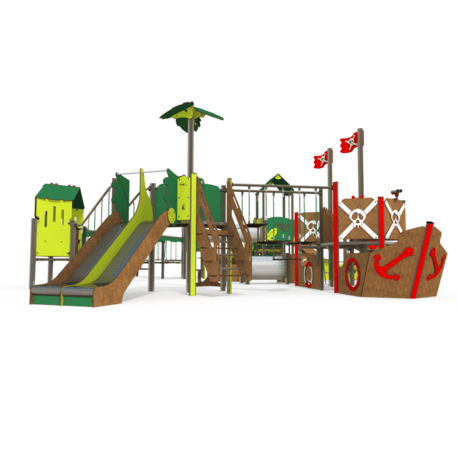  Vaikų žaidimo aikštelės kompleksas, kolekcija 'Piratų laivas / MBG-1224_CI 12-7001-T04'