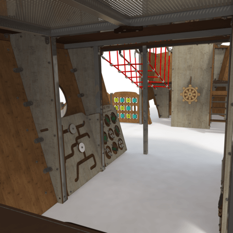  Vaikų žaidimo aikštelės kompleksas, kolekcija 'Piratų laivas / MBG-1234_CI 15-1010-T01'