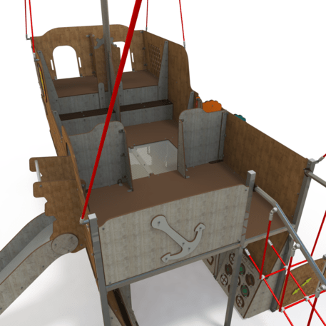  Vaikų žaidimo aikštelės kompleksas, kolekcija 'Piratų laivas / MBG-1234_CI 15-1010-T01'