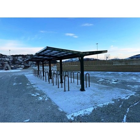 Dvipusė dviračių saugojimo stoginė 'University'