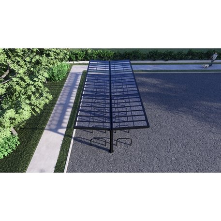 Dvipusė dviračių saugojimo stoginė 'University'