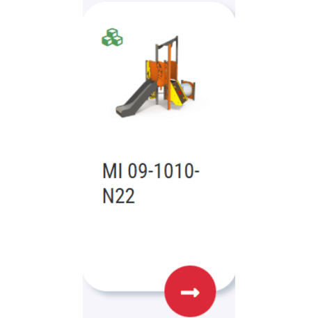 Žaidimų aikštelių kompleksas vaikams nuo 2 metų amžiaus – kolekcija 'MINI / MBG-2159_MI 09-1010-N99'