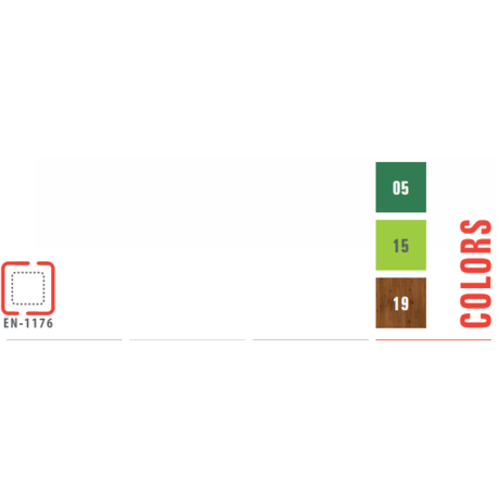Žaidimų aikštelių kompleksas vaikams nuo 2 metų amžiaus – kolekcija 'MINI / MBG-2201_MI 09-1046-P15'