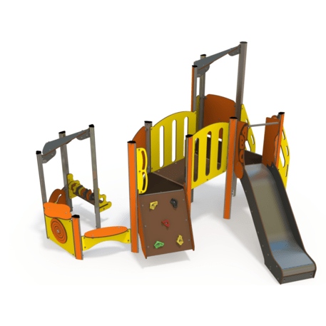 Žaidimų aikštelių kompleksas vaikams nuo 2 metų amžiaus – kolekcija 'MINI / MBG-2206_MI 09-2002-N22'