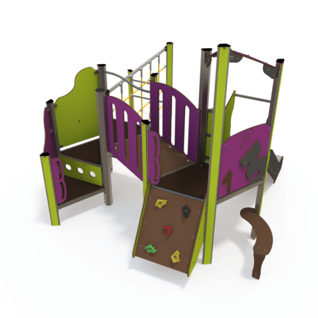 Žaidimų aikštelių kompleksas vaikams nuo 2 metų amžiaus – kolekcija 'MINI / MBG-2211_MI 09-2004-N99'