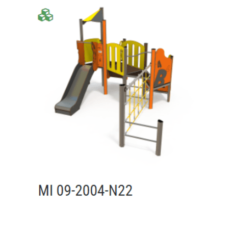 Žaidimų aikštelių kompleksas vaikams nuo 2 metų amžiaus – kolekcija 'MINI / MBG-2211_MI 09-2004-N99'