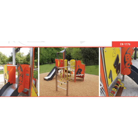 Žaidimų aikštelių kompleksas vaikams nuo 2 metų amžiaus – kolekcija 'MINI / MBG-2211_MI 09-2004-N99'