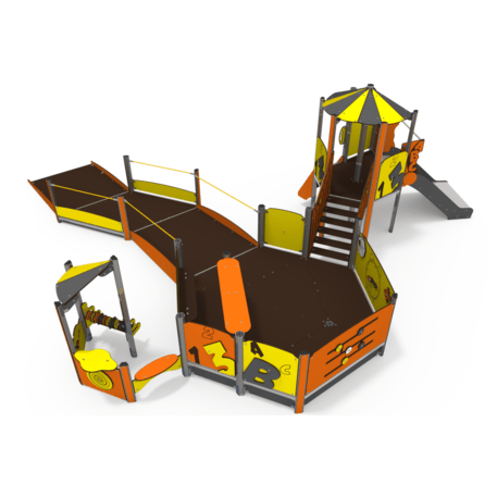 Žaidimų aikštelių kompleksas vaikams nuo 2 metų amžiaus – kolekcija 'MINI / MBG-2231-MI 09-2021-N22'