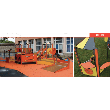 Žaidimų aikštelių kompleksas vaikams nuo 2 metų amžiaus – kolekcija 'MINI / MBG-2231-MI 09-2021-N22'