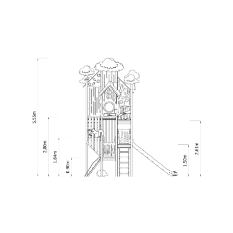 Vaikų žaidimo aikštelės kompleksas 'MBG-551 / Forest_P1512'
