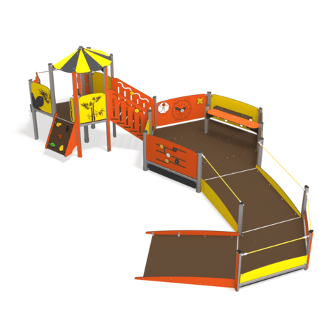 Žaidimų aikštelių kompleksas vaikams nuo 2 metų amžiaus – kolekcija 'MINI / MBG-2295_MI 09-2083-T02'