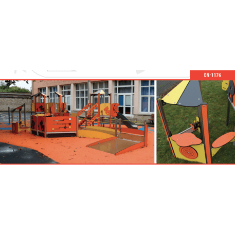 Žaidimų aikštelių kompleksas vaikams nuo 2 metų amžiaus – kolekcija 'MINI / MBG-2295_MI 09-2083-T02'