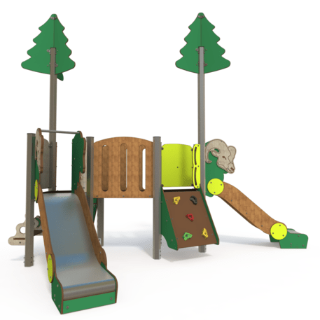 Žaidimų aikštelių kompleksas vaikams nuo 2 metų amžiaus – kolekcija 'MINI / MBG-2242_MI 09-2032-U99'