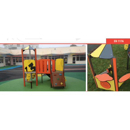 Žaidimų aikštelių kompleksas vaikams nuo 2 metų amžiaus – kolekcija 'MINI / MBG-2300_MI 09-2088-E02'