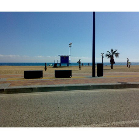 Betoninis modulinis suolas su LED apšvietimu 'Premium / Rectangular 100cm'