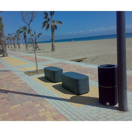 Betoninis modulinis suolas su LED apšvietimu 'Premium / Rectangular 100cm'