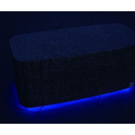 Betoninis modulinis suolas su LED apšvietimu 'Premium / Rectangular 100cm'