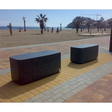 Betoninis modulinis suolas su LED apšvietimu 'Premium / Rectangular 100cm'