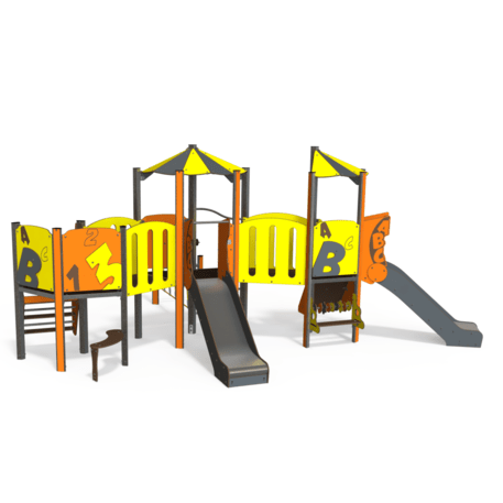 Žaidimų aikštelių kompleksas vaikams nuo 2 metų amžiaus – kolekcija 'MINI / MBG-2326_MI 09-3015-N22'