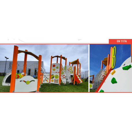 Žaidimų aikštelių kompleksas vaikams nuo 2 metų amžiaus – kolekcija 'MINI / MBG-2336_MI 09-3023-AC07'