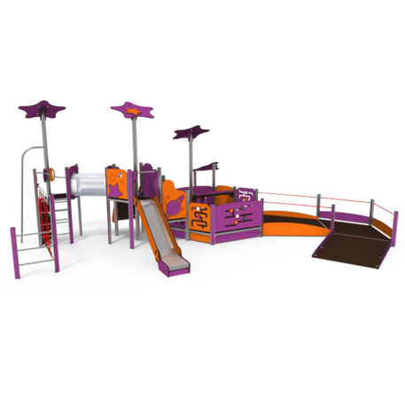 Žaidimų aikštelių kompleksas vaikams nuo 2 iki 10 metų amžiaus – kolekcija 'MAXI / MBG-2404_MA 12-2014-O18'