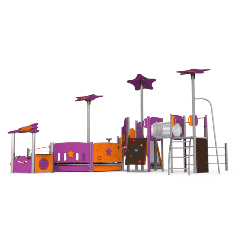 Žaidimų aikštelių kompleksas vaikams nuo 2 iki 10 metų amžiaus – kolekcija 'MAXI / MBG-2404_MA 12-2014-O18'