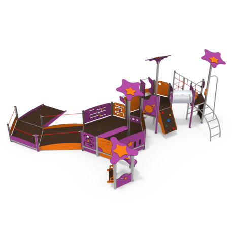 Žaidimų aikštelių kompleksas vaikams nuo 2 iki 10 metų amžiaus – kolekcija 'MAXI / MBG-2404_MA 12-2014-O18'