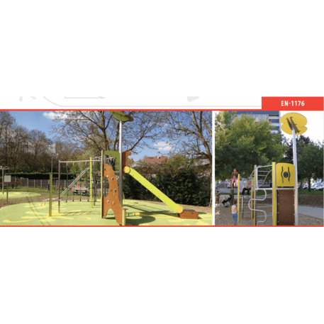 Spielplatzkomplex für Kinder von 2 bis 12 Jahren – Kollektion 'MEGA / MBG-2530_ME 18-1021-I22'