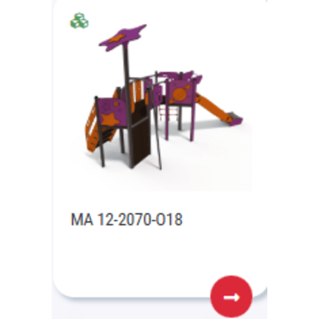 Complesso per parco giochi per bambini dai 2 anni – collezione 'MAXI / MBG-2424_MA 12-2070-O99'