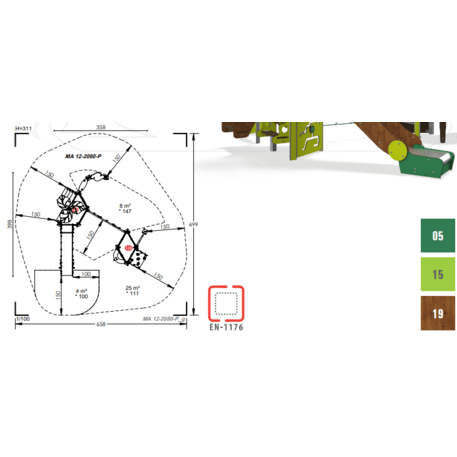 Игровой комплекс для детей от 2 лет – коллекция 'MAXI / MBG-2434_MA 12-2080-P15'