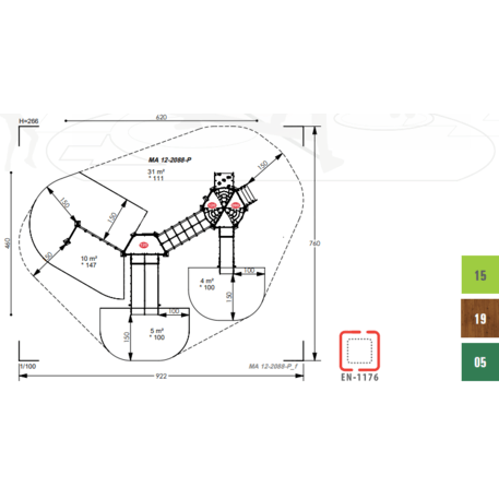 Игровой комплекс для детей от 2 лет – коллекция 'MAXI / MBG-2443_MA 12-2088-P15'