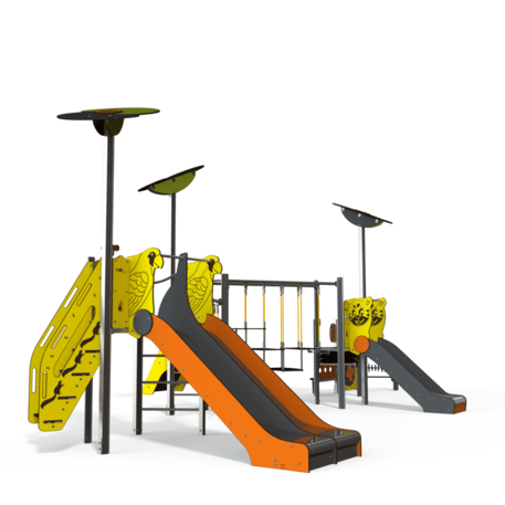Kompleks placu zabaw dla dzieci od 2. roku życia – kolekcja 'MAXI / MBG-2501_MA 12-4013-T01'
