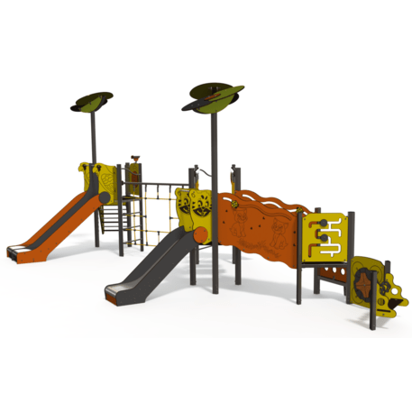 Kompleks placu zabaw dla dzieci od 2. roku życia – kolekcja 'MAXI / MBG-2501_MA 12-4013-T01'