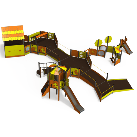 Kompleks placu zabaw dla dzieci od 2. roku życia – kolekcja 'MAXI / MBG-2511_MA 12-5006-N22'