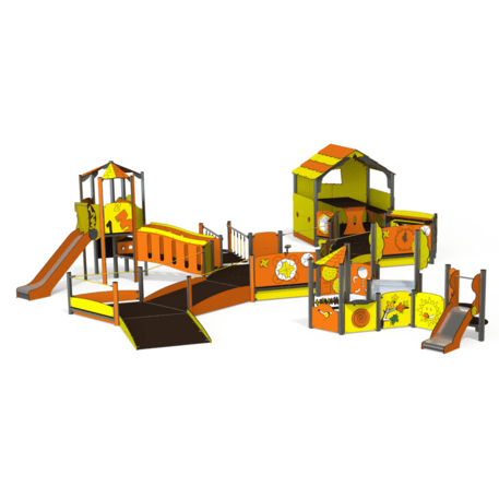 Kompleks placu zabaw dla dzieci od 2. roku życia – kolekcja 'MAXI / MBG-2511_MA 12-5006-N22'