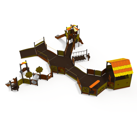 Kompleks placu zabaw dla dzieci od 2. roku życia – kolekcja 'MAXI / MBG-2511_MA 12-5006-N22'