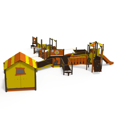 Kompleks placu zabaw dla dzieci od 2. roku życia – kolekcja 'MAXI / MBG-2511_MA 12-5006-N22'