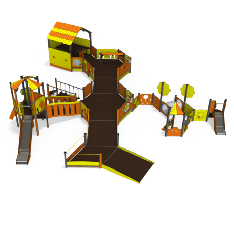 Kompleks placu zabaw dla dzieci od 2. roku życia – kolekcja 'MAXI / MBG-2511_MA 12-5006-N22'