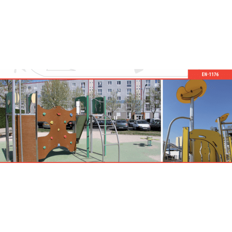 Žaidimų aikštelių kompleksas vaikams nuo 2 iki 12 metų amžiaus – kolekcija 'MEGA / MBG-2545_ME 18-2016-I22'