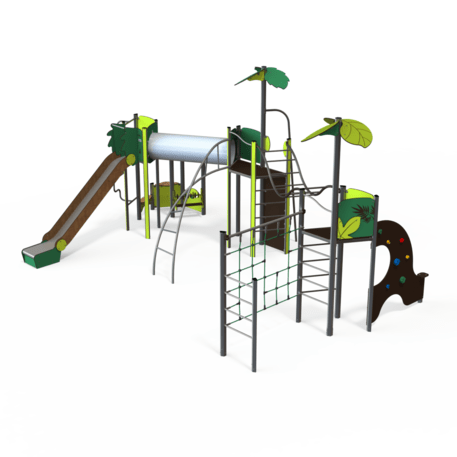 Žaidimų aikštelių kompleksas vaikams nuo 2 iki 12 metų amžiaus – kolekcija 'MEGA / MBG-2583_ME 18-3027-P15'